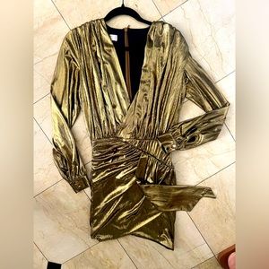 Gold House of CB dress SIZE M